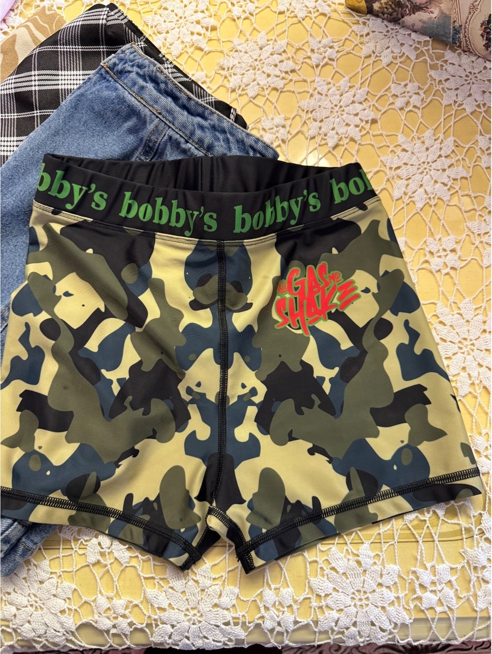 Camo gym shorts